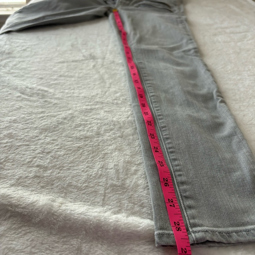 PAIGE Edgemont Montauk Grey No Whiskers Jeans Size 27 - Picture 11 of 13